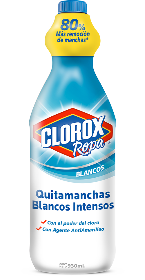Frente Privilegiado Bolsa Clorox® Ropa Quitamanchas Blancos Intensos | Clorox Colombia